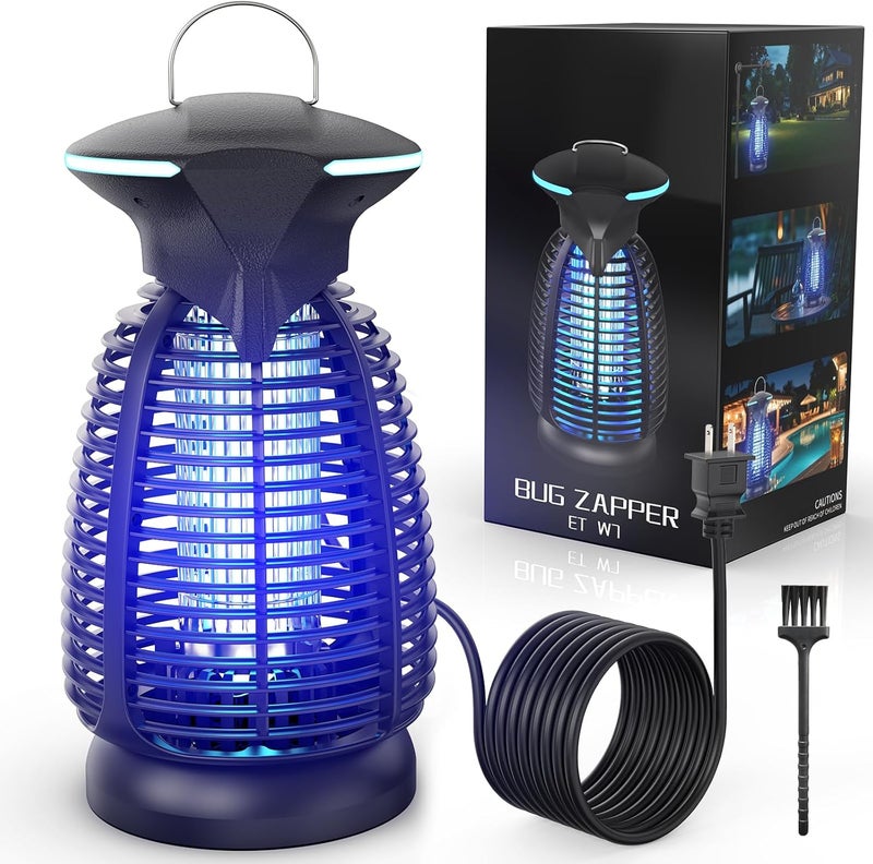 Dovima Bug Zapper Outdoor for Mosquito Flies - Electric 4000V Powerful Bug Zappers Indoor Waterproof Insect Killer Trap Lamp with LED Light for Patio Backyard Porch Garage & Home - Image 1